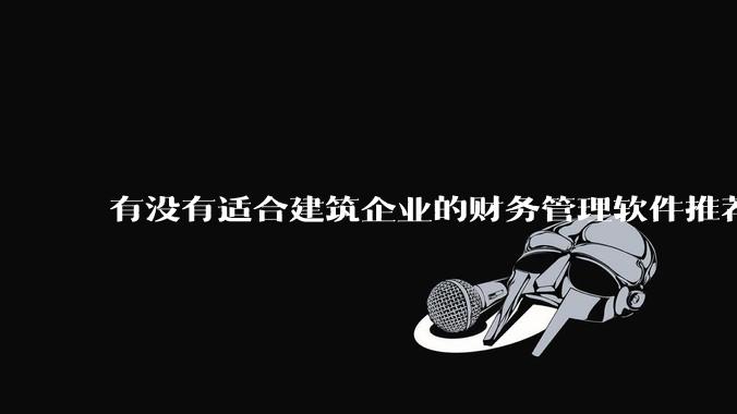有没有适合建筑企业的财务管理软件推荐?