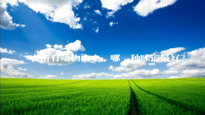 在所有动物肉中，哪一种味道最好？