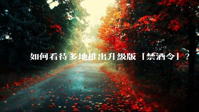 如何看待多地推出升级版「禁酒令」？