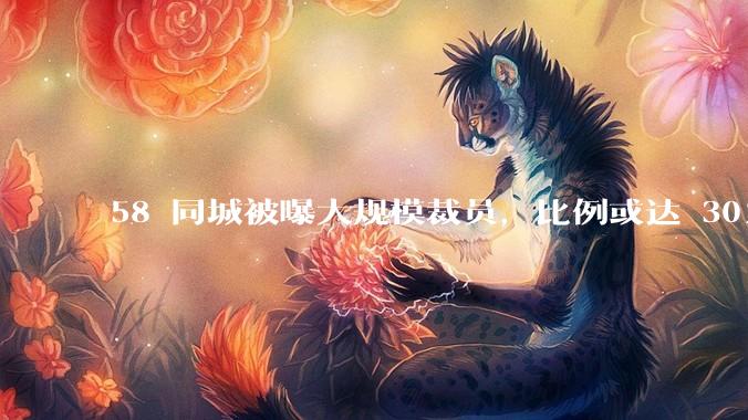 58 同城被曝大规模裁员，比例或达 30%，具体情况如何？58 同城目前面临哪些问题？