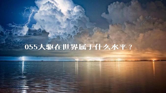 055大驱在世界属于什么水平?